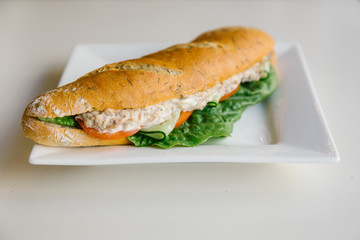 appetizing sandwich on a plate