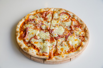 delicious pizza with cheese