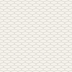 Abstract seamless pattern. Hexagonal grid design.