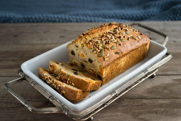 Homemade banana bread