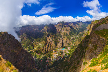 Mountain village in Madeira Portugal