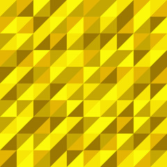 Yellow geometric Retro pattern. Vector illustration. 