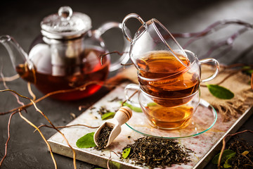 Frisch gebrühter Tee