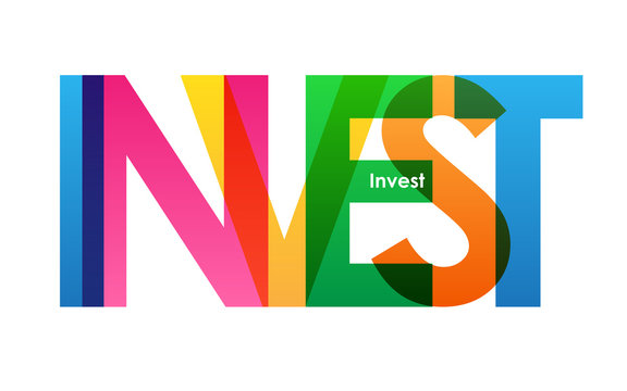 INVEST Colourful Letters Icon