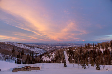 Deer Valley Ski Resort Sunset