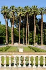 Outdoor kussens entrance to the National Garden in central Athens , known as the Royal Garden , Greece  © darioracane