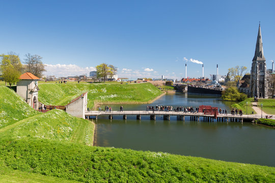 COPENHAGEN, DENMARK - APRIL 30, 2017: View from the Kastellet fortress