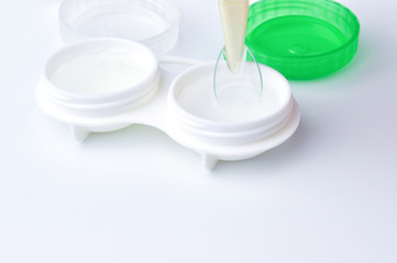 Contact lens and case