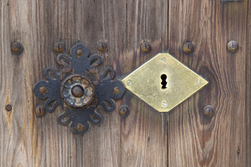 Lock on Door, Sant Jaume Church; Alcudia; Majorca