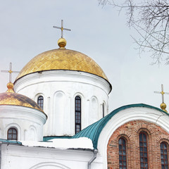 Church. Domes of the Church. Cold. Spring © Stasiuk