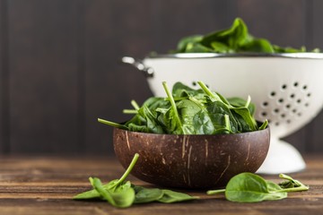 Baby spinach leaves