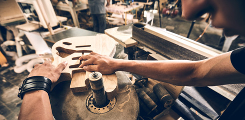 Manufacture of guitars.