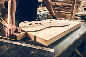 Manufacture of guitars.