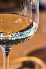 Glass of White Wine Close Up