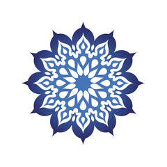 Snowflake vector mandala