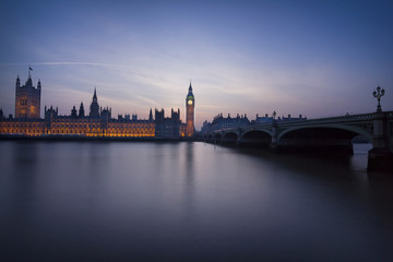 Fototapeta na wymiar Westminster Parliament after Sunset