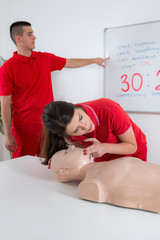 First Aid Training - CPR - obrazy, fototapety, plakaty