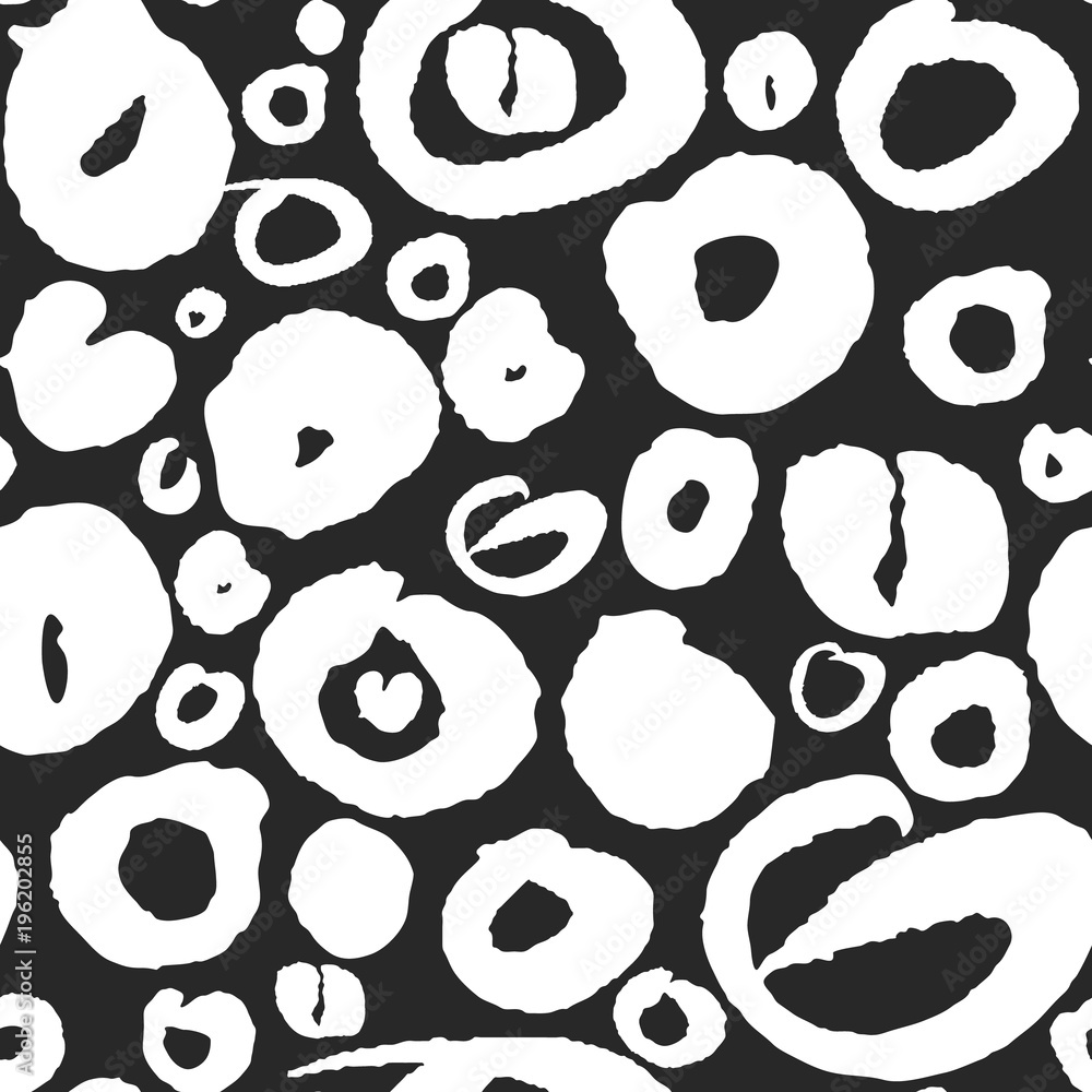 Poster vector pattern with calligraphy letters o