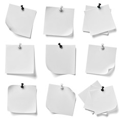 note paper push pin message