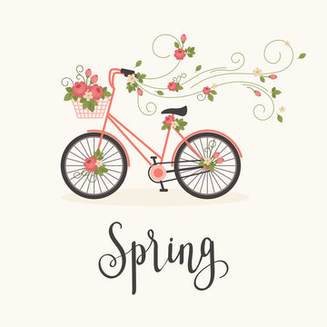 Spring concept vector illustration.