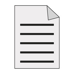 Sheet with bent corner vector illustration graphic design