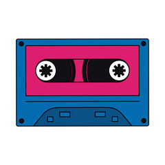Music cassette symbol vector illustration graphic design