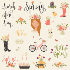 Bundle/set of Spring icons