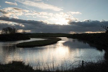 Twilight on the river