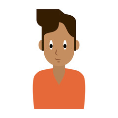 Young man cartoon vector illustration graphic design