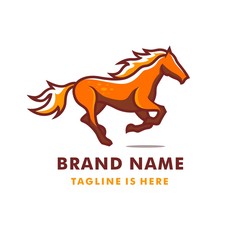 RUNNING HORSE LOGO TEMPLATE