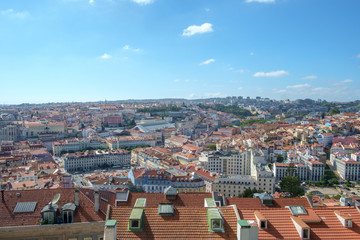 Fototapeta na wymiar View from Lisbon Castle