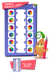 cube in color game for kids