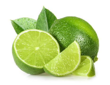 Lime Isolated On White Background