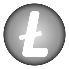 Obraz premium Litecoin icon on white.
