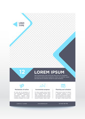 Business poster template, flyer, brochure design layout