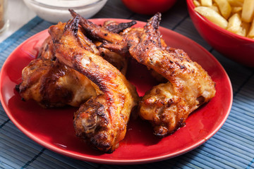 Tasty baked chicken wings