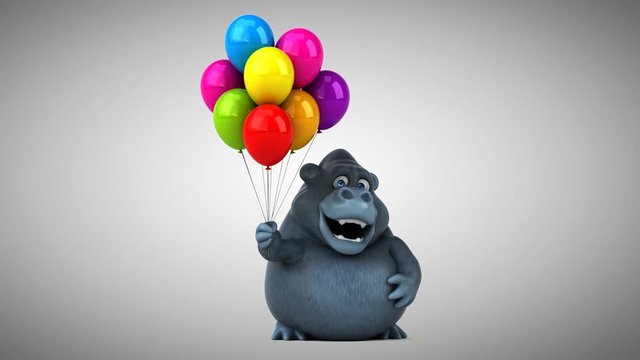 Fun gorilla - 3D Animation