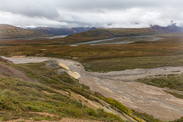 Fototapeta na wymiar Scenic Denali National Park Alaska Landscape
