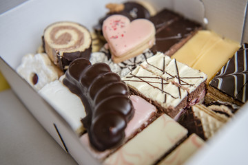 mixed sweet desserts cakes 