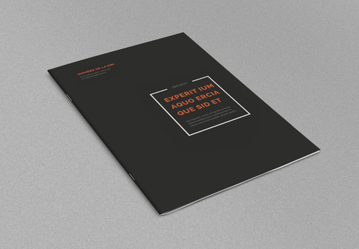 Diseño de folleto minimalista