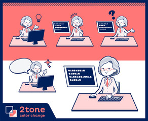 2tone type Research Doctor old women_set 04