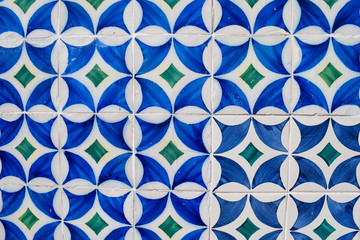 tile pattern in lisbon, portugal