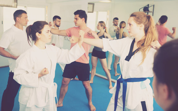 Practical work on karate