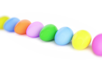 Fototapeta na wymiar easter color egg on a white background 3D illustration, 3D rendering
