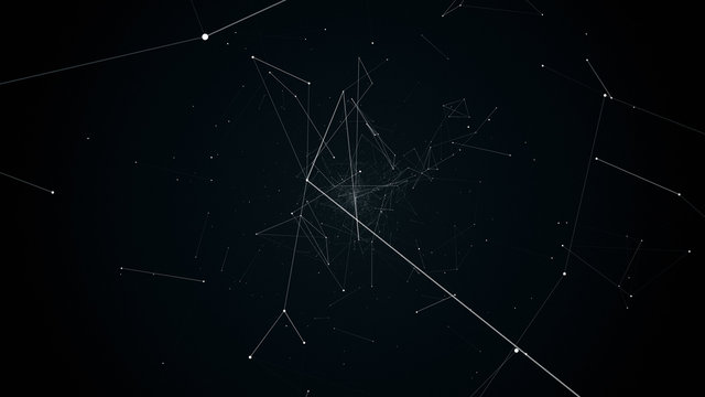 illustration flight in geometric abstraction