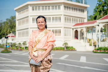 women wear Thailand National Costume