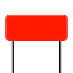 sign road red,Sign board black on white background.vector illustration