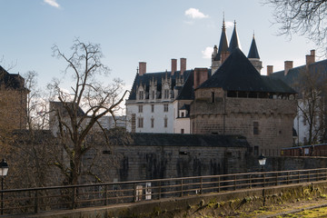 Obraz premium Castle of the Dukes of Brittany (Chateau des Ducs de Bretagne) in Nantes, France