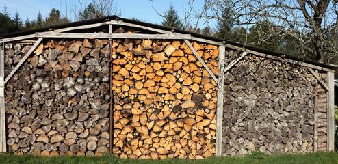 stock de bois