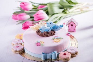 spring easter cake 
